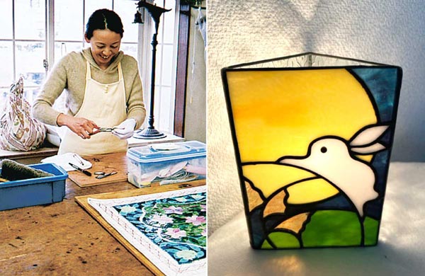 一日完結のステンドグラス講座。手作りランプづくりに挑戦 | Lien