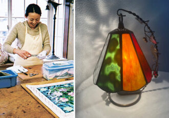一日完結のステンドグラス講座。光の反射が織りなす美しい手作りランプづくりに挑戦