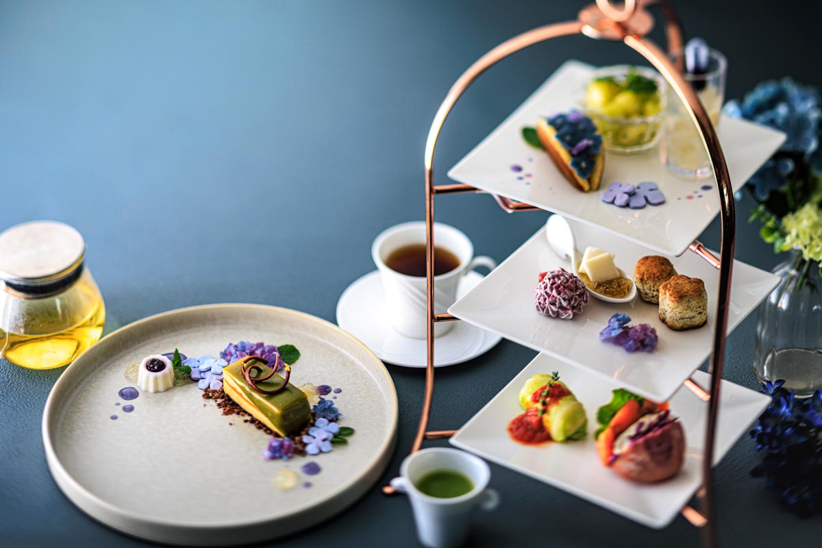 初夏を楽しむ紫陽花アフタヌーンティー7/7(火)まで