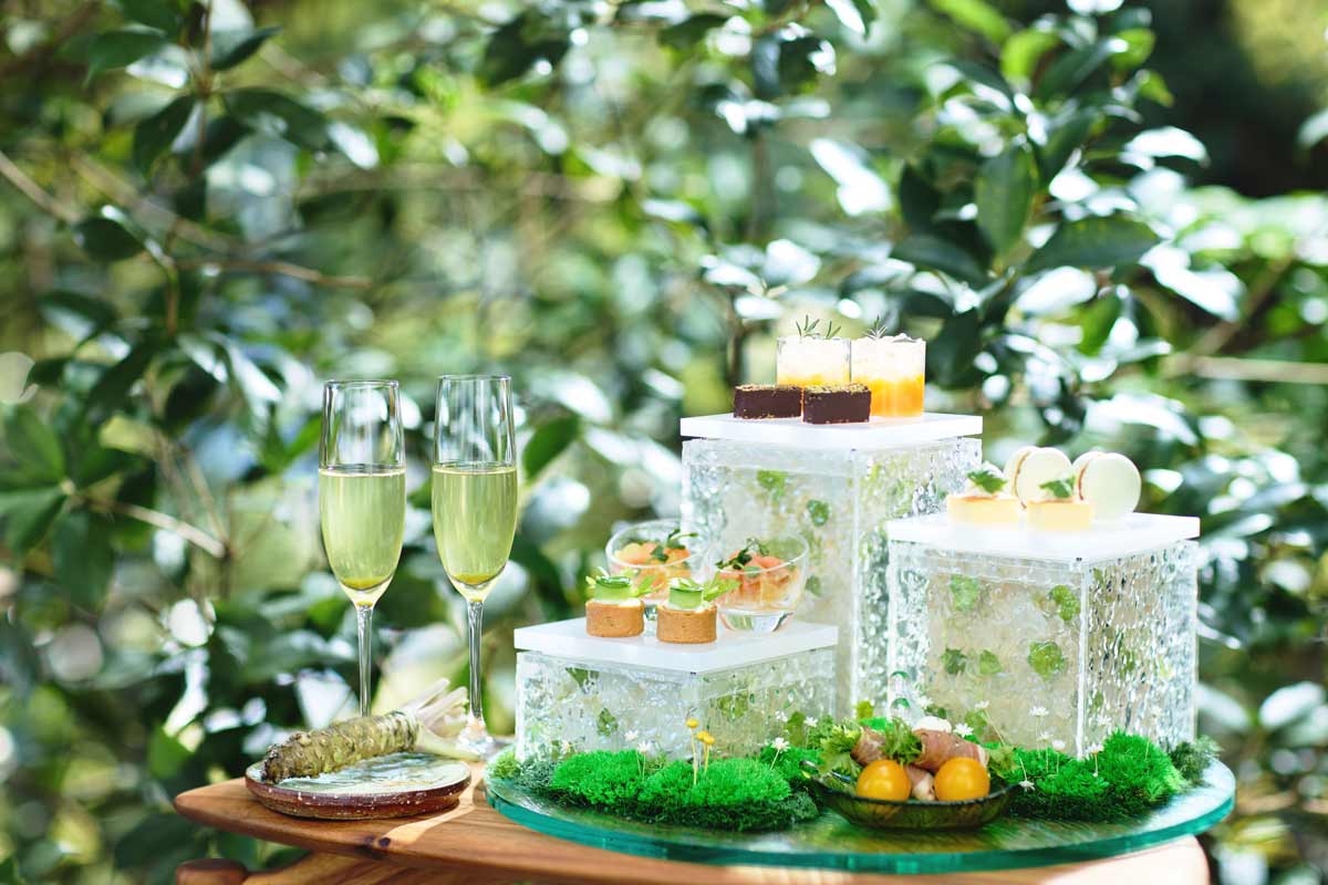 リゾナーレ熱海で期間限定 「水わさび香る新緑のアフタヌーンティー」登場